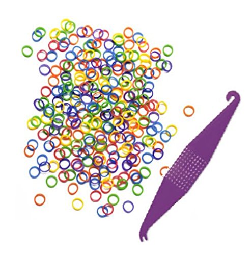 3/16 Inch Orthodontic Elastic Rubber Bands, 100 Pack, Neon, Medium 3.5 Ounce Small Rubberbands Dreadlocks Hair Braids Fix Tooth Gap, Free Elastic Placer For Braces #TOP3