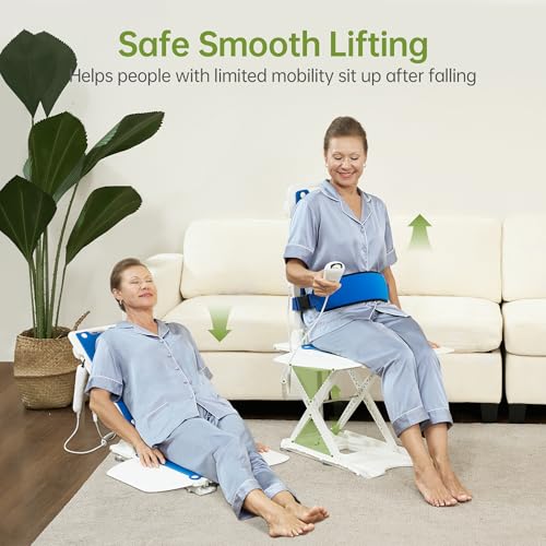 Electric Chair Lift, Portable Floor & Bath Lift, Foldable, IP68 Waterproof, Seat Belts, Floor Lift for Elderly, Support Up to 300 LBS by Real Relax - Image 3