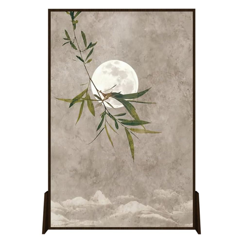 Privacy Screen Creative Chinese Screen Partition Living Room Entrance Shield Tea Background Decoration Floor-standing Room Divider