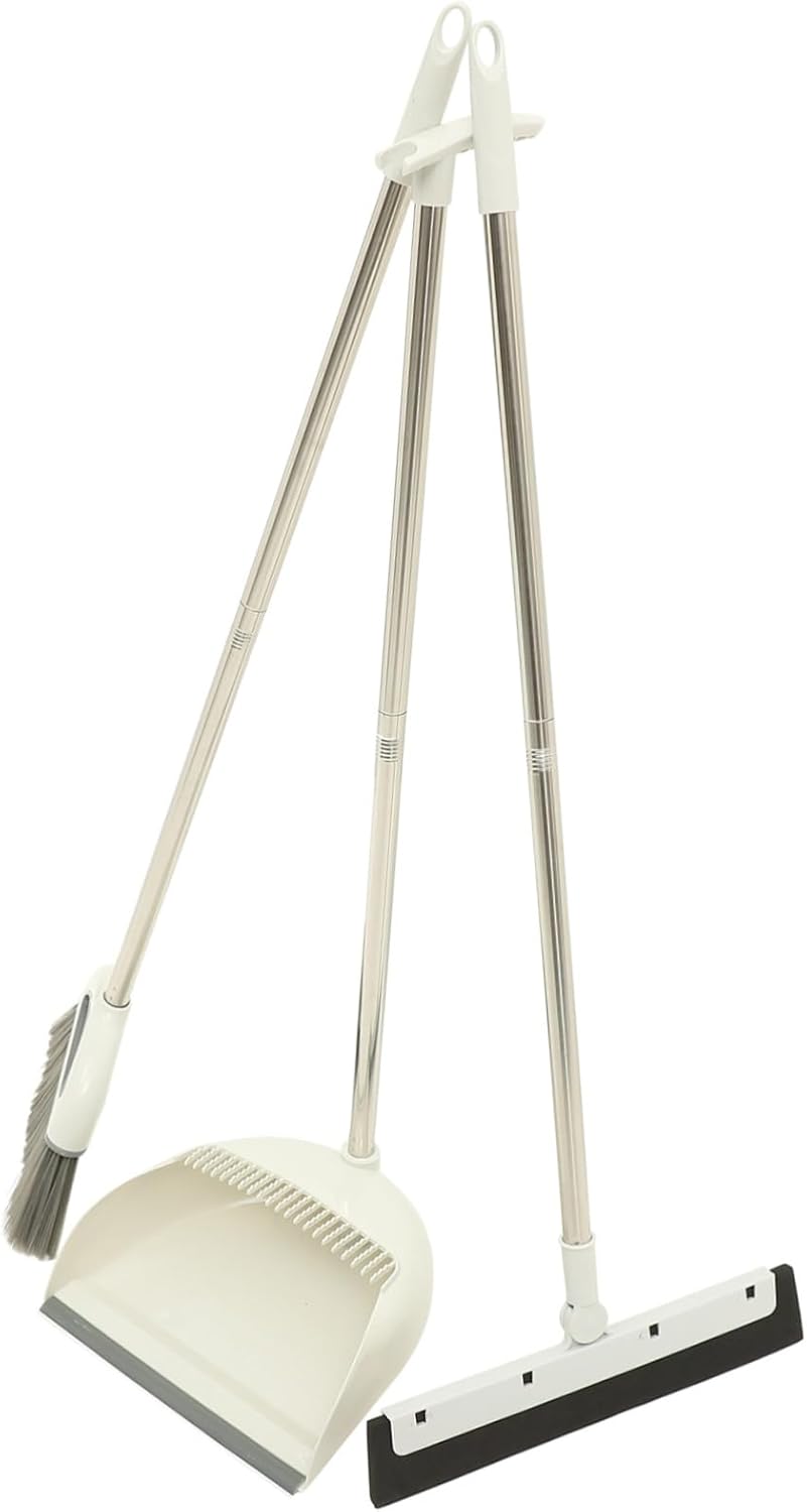 BCOATH 1 Set Broom Scraper Tool Kit Garbage Dustpan Long Handle