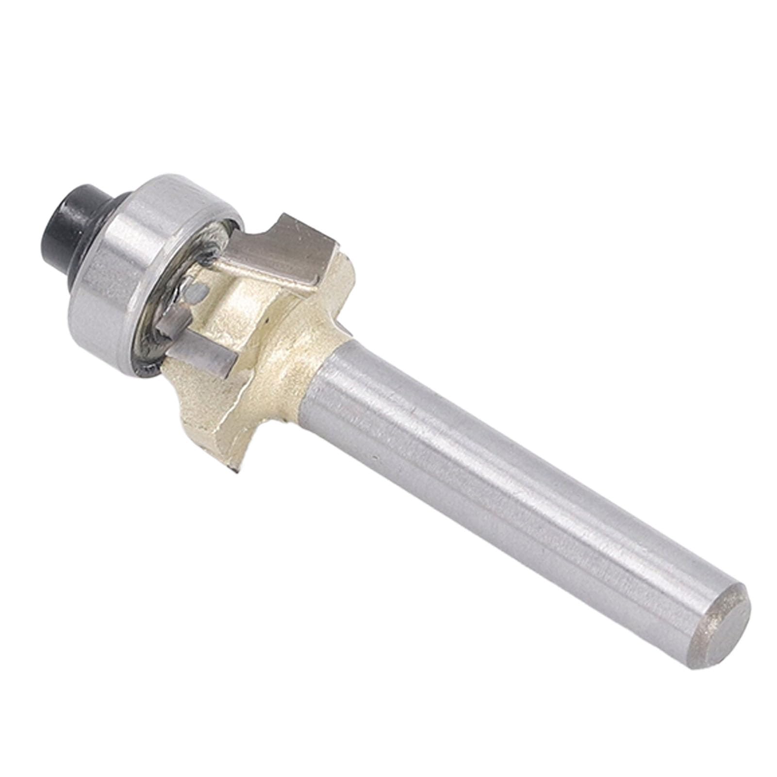 Roundover Router Bit 1/4in Shank 4 Flute 1/4xR2.5x17.5 Round Over Chamfer Cutter Tool