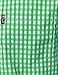 LucMatton Men's Gingham Short Sleeve Button Down Shirt Cotton Regular Fit Plaid Dress Shirts with Pocket Green X-Large