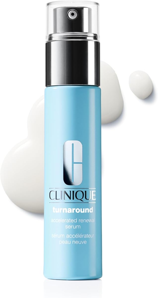 Suero facial de renovación acelerada Turnaround para todo tipo de piel | Exfoliante + Suavizante, 1 Fl Oz