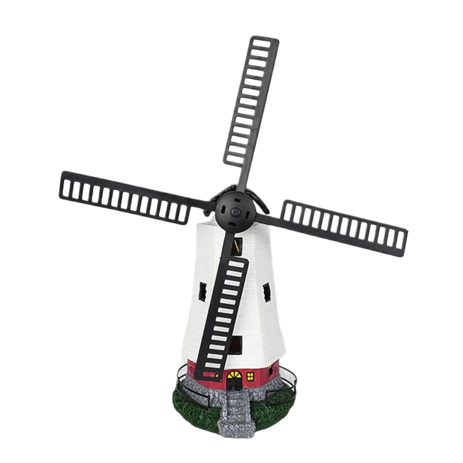 Moulin à vent LED solaire pour illuminer un jardin sombre sans câble ni travaux d'électricité