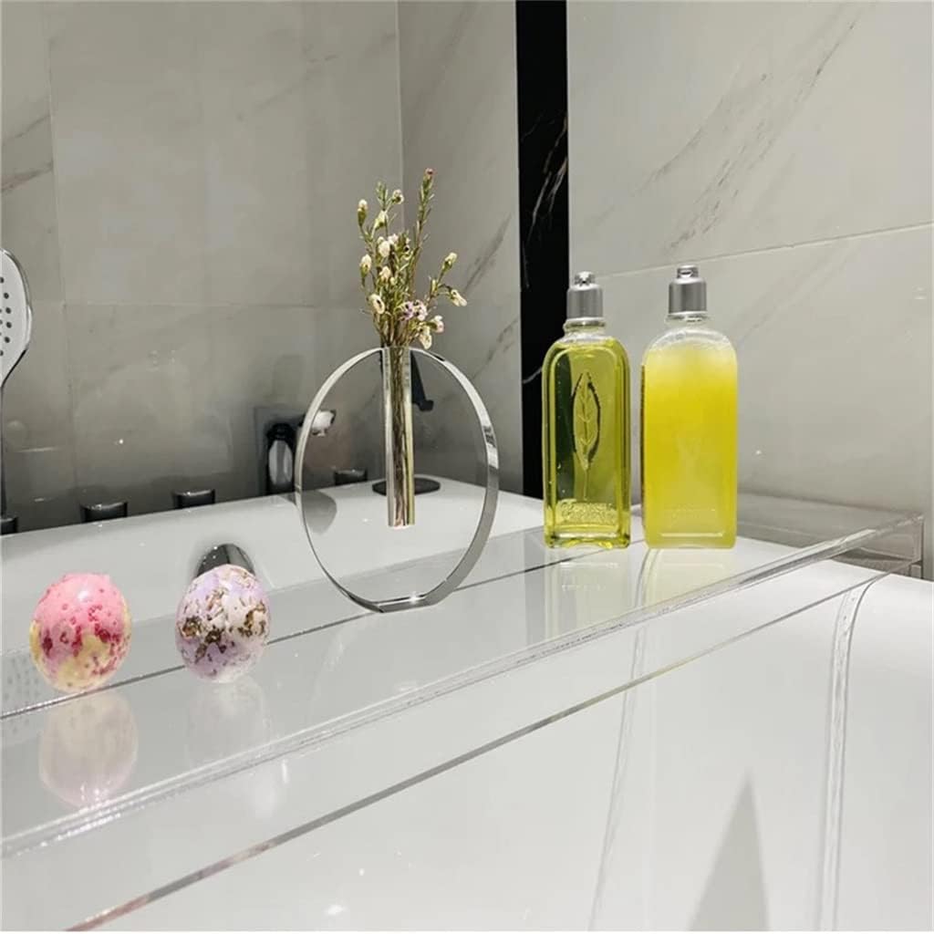 Acrylic Transparent Rack Bathroom Bathtub Partition Bath Mobile Phone Storage Tray