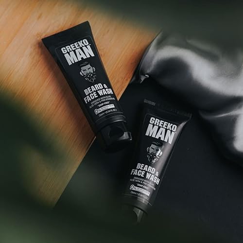 Miniatura 3 de Vasu Greeko Man Beard & Face wash  2.5 fl oz  Limpia e hidrata la piel y la barba  Da una piel y barba más suaves, claras y frescas