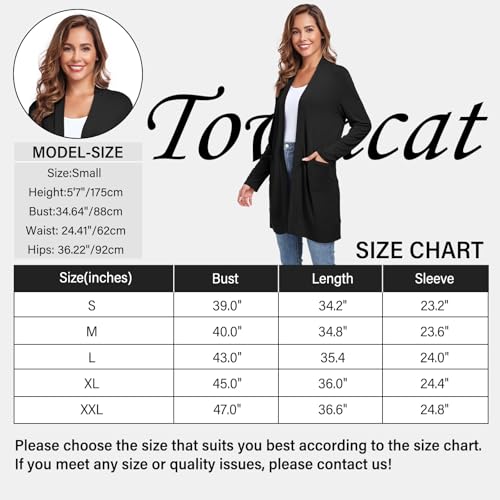 Towncat Womens Lightweight Cardigan With Pocket thumb #5