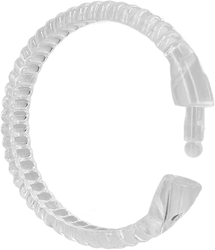 Miniatura 7 de CHICIRIS Ganchos para cortina de ducha, paquete de 24 ganchos redondos para cortina de ducha, ganchos de ducha transparentes, para barra de ducha,