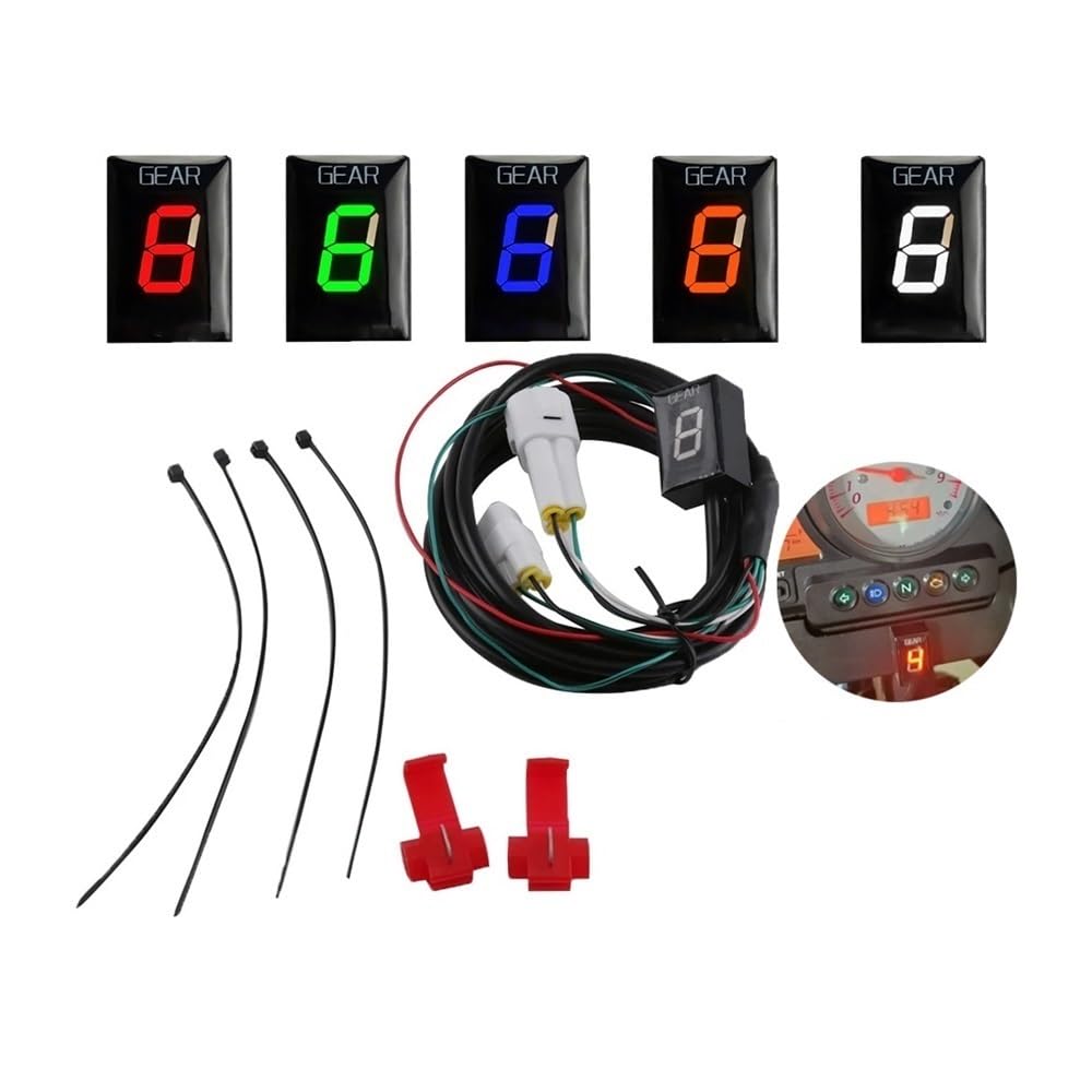 Velocità Indicatore Moto 1-6 Velocità Display Digitale Meter Per Per Ralder Per Diversion Fzh150 Fzn150 Per V-Star Indicatore Di Marcia Parti