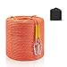 WGOS Climbing Ropes, Static Rock Climbing Ropes, Escape for Indoor and Outdoor in 32ft(10m)/64ft(20m)/96ft(30m)/160ft(50m)/230ft(70m)/500ft(152m)/985ft(300m)/1000ft(305m) with Carry Bag (32ft/10m)
