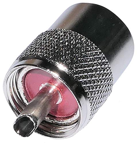 Connettore maschio UHF PL-259 per cavo RG58 per stringere.