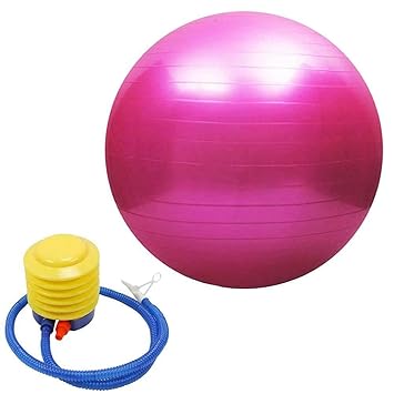 ZOTZIT Gym Ball 65cm Exercise Ball with Inflatable Straw Home Gym Yoga Fitness Physiotherapy Physio Massage Balls Birth Pregnancy Pilates