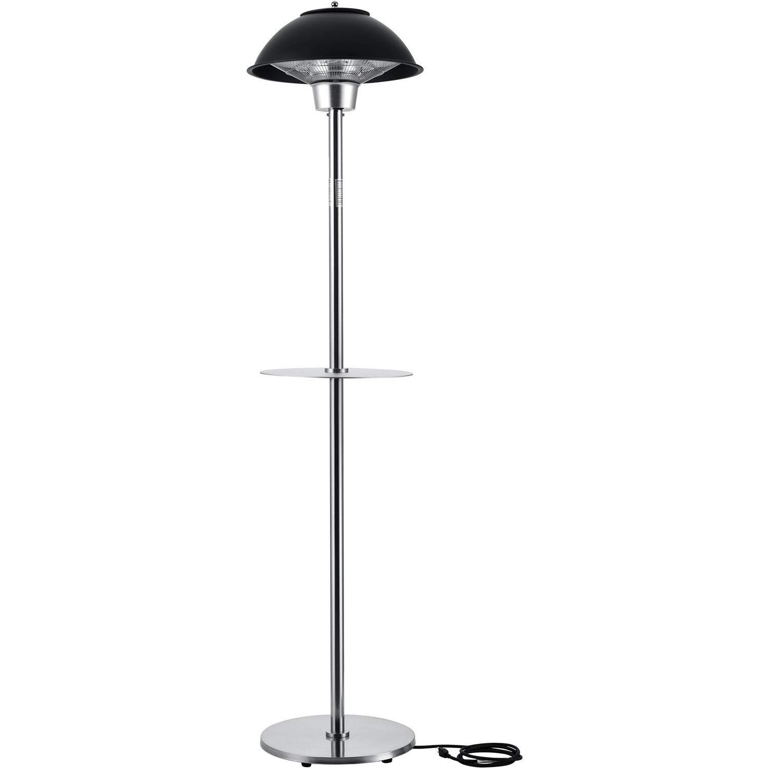 Outdoor Patio Heater with Table by Global Industrial – Aluminum, Black, Stainless Steel, Model 246717