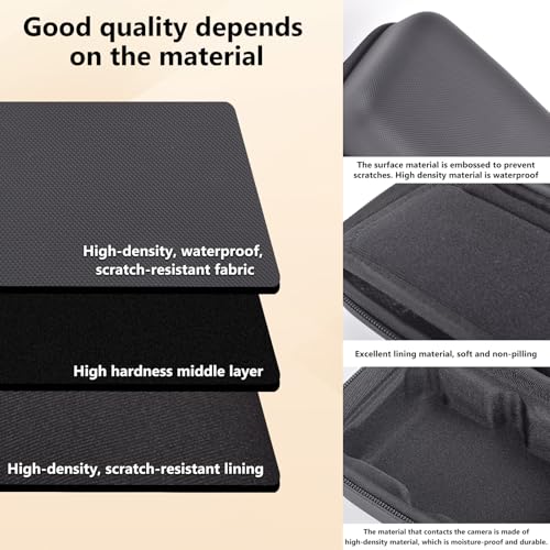Estuche rígido para cámara portátil Reibi color negro miniatura 3