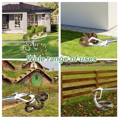 PEUTIER Schlangengreifer Werkzeug, Breite Backen Schlangenzange Greifer Schlangentasche Gezahntes Design Professionelle Schlangengreifzange Schlangenhandhabungswerkzeuge für zum Aufsammeln von Müll