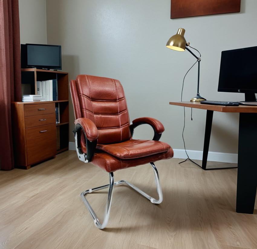 GOYALSON Durable Ergonomic Visitor Chair Comfortable Guest Seating Chair with Modern Design with Heavy Handle, Pack of 1