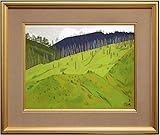 嶋谷自然『高原の夏』日本画 P10(10号)