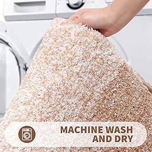 SHALVI Microfiber Soft, Anti Slip, Water Absorbent, Door Mat/Bath Mat with TP Rubber Bottom (Multicolor, 60 cm x 41 cm) (Brown)