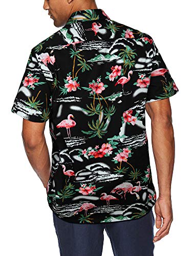 Image of Men's Hawaiian Shirts Short Sleeve Aloha Shirt for Men Casual Button Down Tropical Hawaii Floral Shirt Summer BeachParty