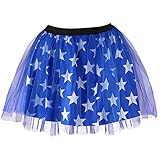 TWINKLEDE 4th of July Tutu Skirt Independence Day Tulle Tutus Patriotic Costume Skirts for Women