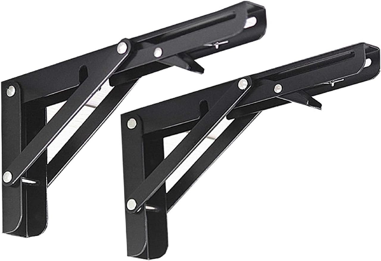 Folding Shelf Bracket Heavy Duty Wall Mounted Foldable Support Brackets for Table Shelf-image-20