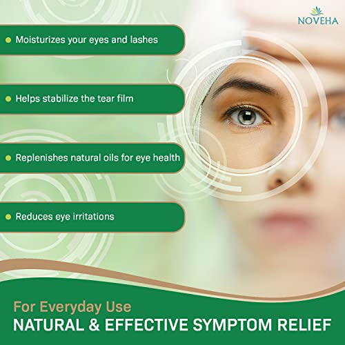 noveha 60pcs tea tree amp coconut oil eyelid amp lash wipes - for demodex blepharitis amp itchy eyes individually wrapped eyelash wipes with aloe vera natural makeup remover amp daily eye cleanser