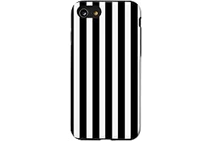 iPhone 7 | 8 Case Geometric Black and White Striped Vertical Lines