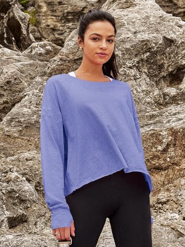 Image of Panadila Womens Open Back Workout Tops Long Sleeve Shirts