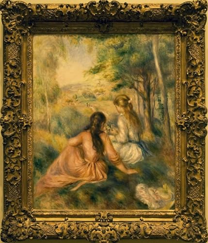 Cuadro en lienzo Nel prato de Renoir: inspira paz y creatividad en tus paredes de 60x90cm