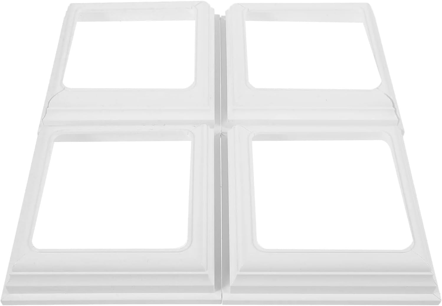 4x4 Inches Vinyl Post Skirt Post Base Cover Column Wraps for Wood Stair Rails(8Pcs)