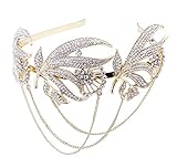 Great Gatsby Stil Kopfschmuck: 100% handgemacht. Material: Strass und Metallegierung.