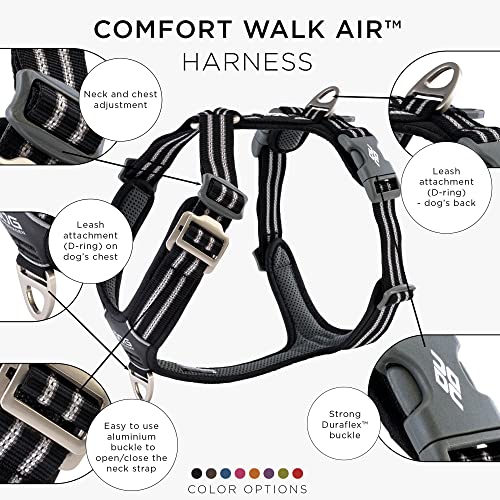 DOG Copenhagen Hundegeschirr - Comfort Walk Air Version 2 - Brustgeschirre für Hunde, Black, M
