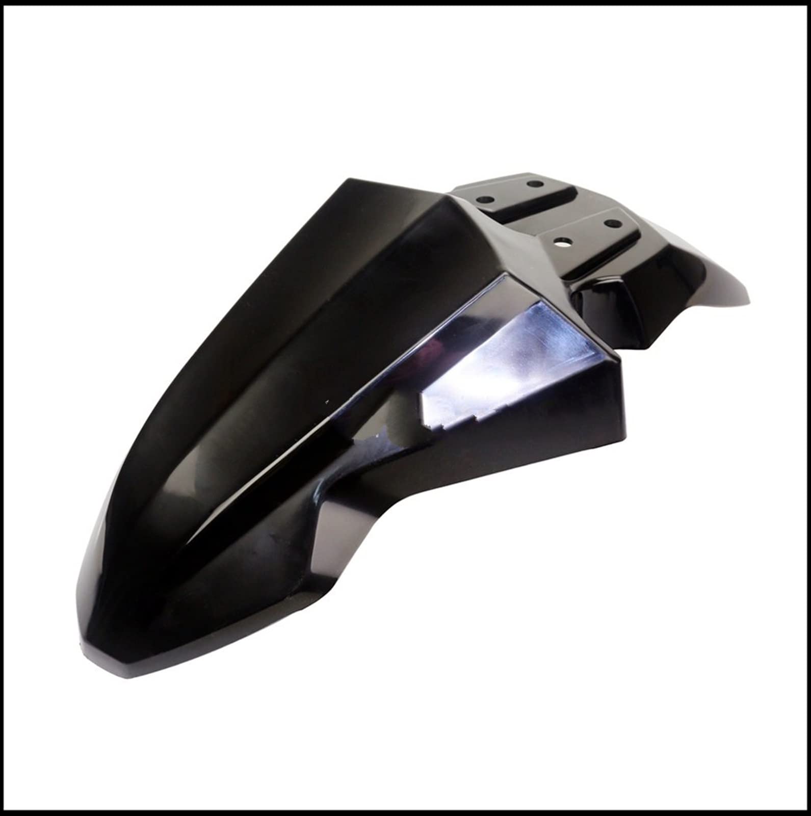 Para Kawasaki KSR 110 Mini Guardabarros Delantero ABS Plástico Dirt Bike Motocross Accesorios De Motocicleta partes cuerpo(Negro)