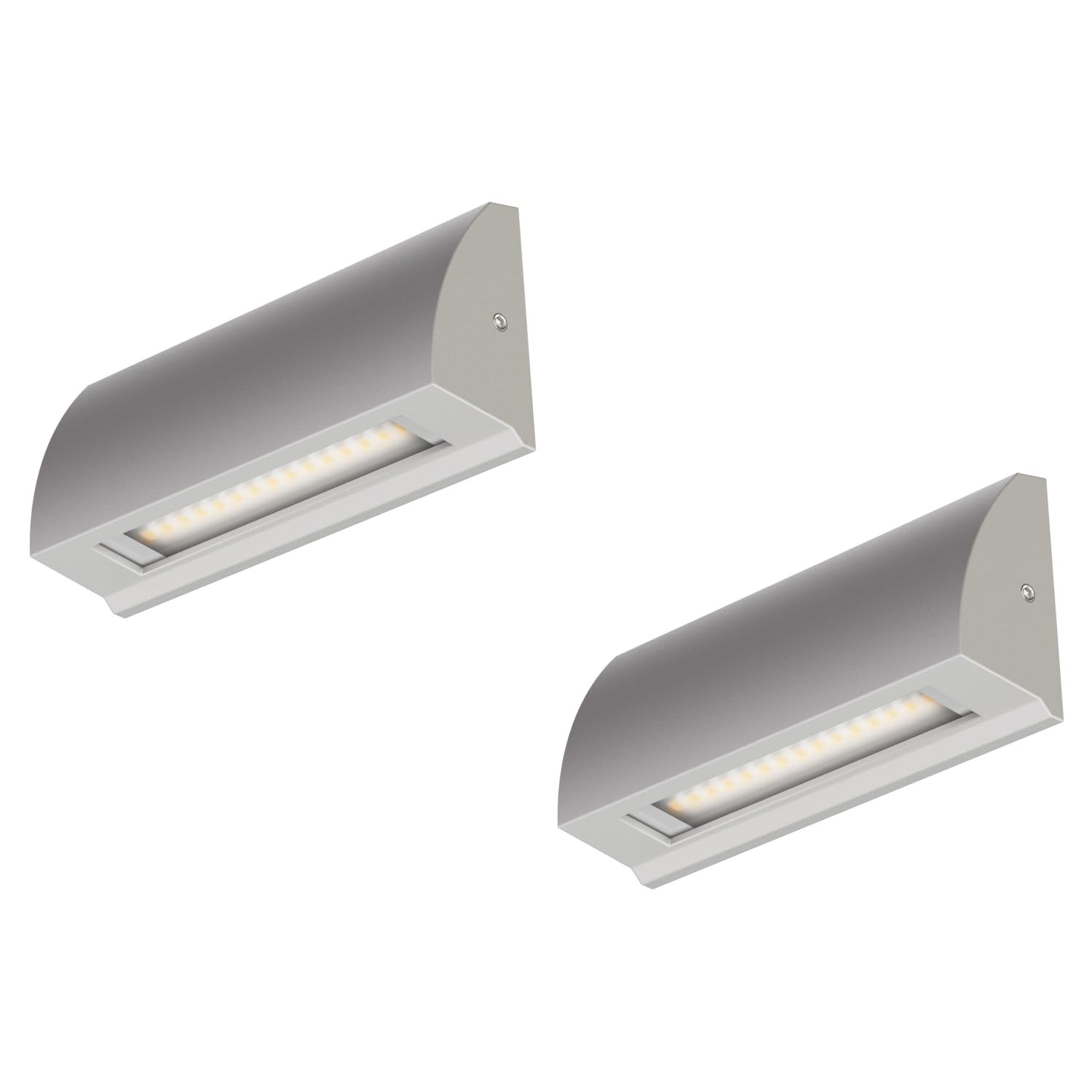 ledscom.de 4 LED wall Light/Staircase Light SEGIN for Outdoors, IP54, Flat, Downlight, Black matt, Angular, 6.2 W, 566lm, Warm White — view 14