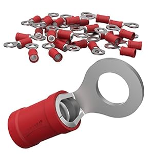 Auprotec AU-RV 25x Ringklemmen Rot M8