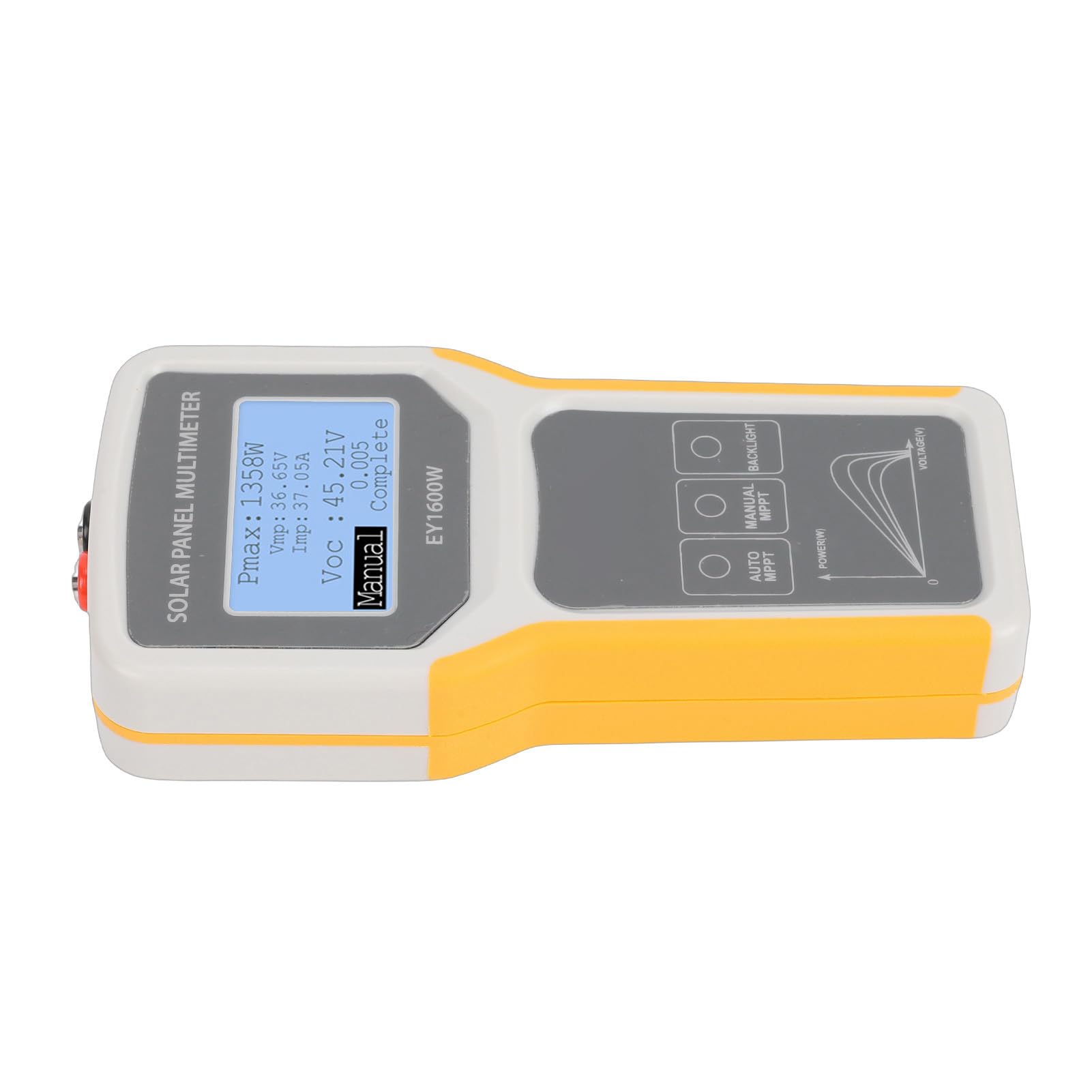 Tester per Pannelli Solari, Multimetro Fotovoltaico MPPT da 5 W A 1600 W da 0 A A 60 A con Schermo LCD e Borsa Eva, per Produttori e Utenti di Pannelli Solari