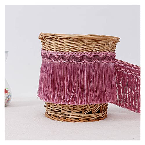 Galon de tassels bleu gris en polyester silk de 12m