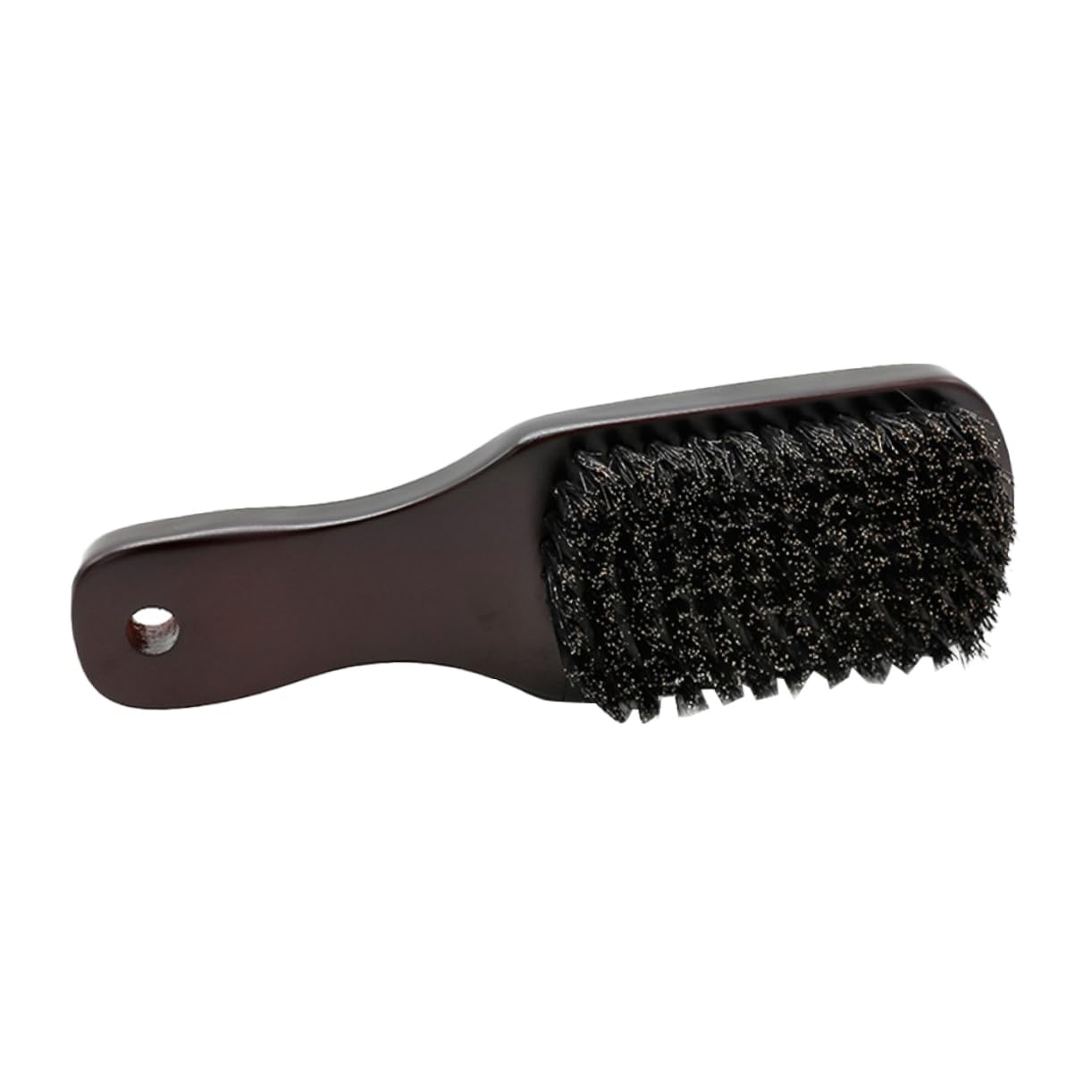 IWOWHERO 1pc Dark Brown Beard Brush Portable Beard Care Tool for Men Compact Design for Easy Handling Craftsmanship for Daily Grooming and Travel