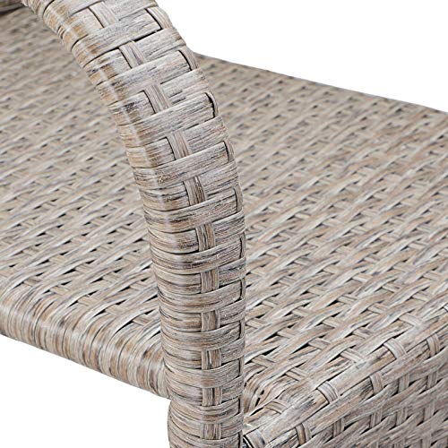 Chaises de Jardin Résistantes aux Intempéries à Dossier Haut - 7