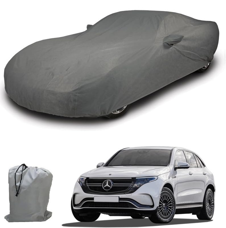 Image of ARCUATE Triple Layer Custom fit Car Body Cover for Mercedes Benz EQC |Top Layer Dustrproof | Middle Layer Waterproof | Bottom Layer Scratch Protection | Outdoor Indoor Fabric
