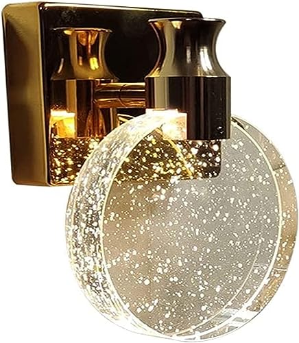 Aplique de pared LED de cristal con burbujas modernas para salón 2