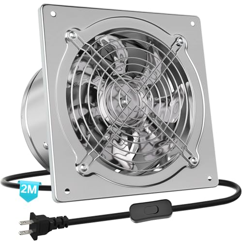 Catálogo de Extractor para Cocina , listamos los 10 mejores. 46 6 Pulgadas Extractor de Aire para Baño, Extractor de Humo Acero Inoxidable, Ventilador Silencioso, Con Cable Alimentación 2 Metros, para Baño, Cocina, Sótano, Instalación en...