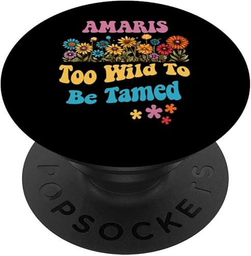 AMARIS Nombre Lindo Retro Niñas Wildflower AMARIS Nombre PopSockets Estándar PopGrip