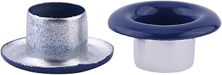 Ojales de Metal de 5 Colores, Ojales de Metal, para Proyectos de Bricolaje, Manualidades, Bolsas, Ropa para Hacer Manualidades (azul oscuro)