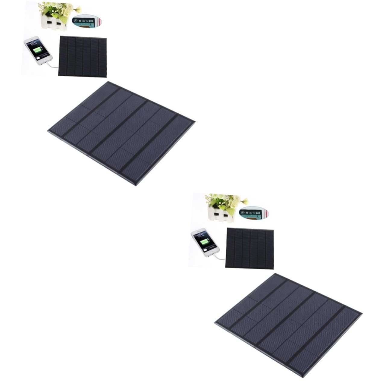 2 Pannelli Ad Alta Efficienza Da 6 V E 3 5 W Caricabatterie Solare Compatto Per Elettronica