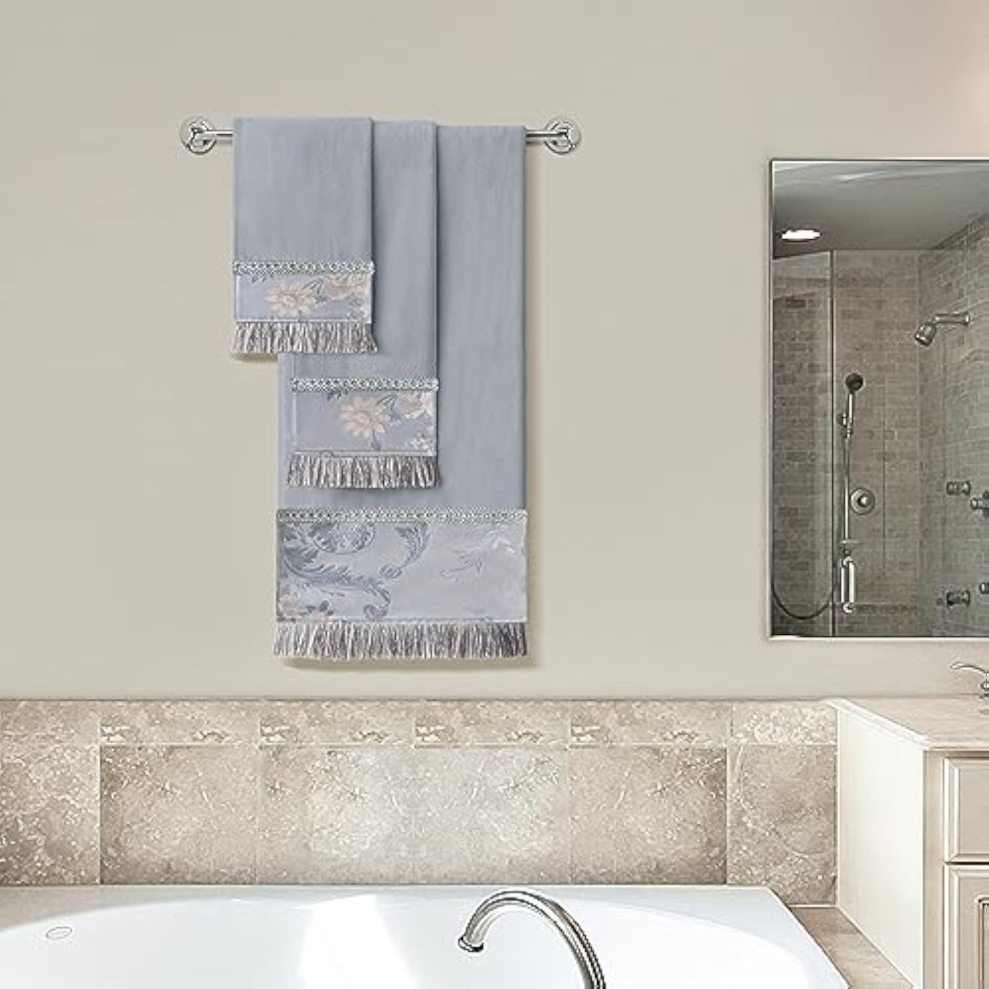 Luxury Cotton Bath Towel Set 3 Piece, Ultra Soft