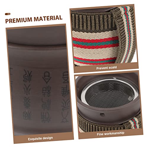 GALPADA 1Set Portátil Moxibustión Copa Resistente al Calor Herramienta de Masaje de Cerámica para Viaje Camping Uso en Casa Diseño Ergonómico para Manejo Cómodo y Tratamiento de Calor miniatura 6