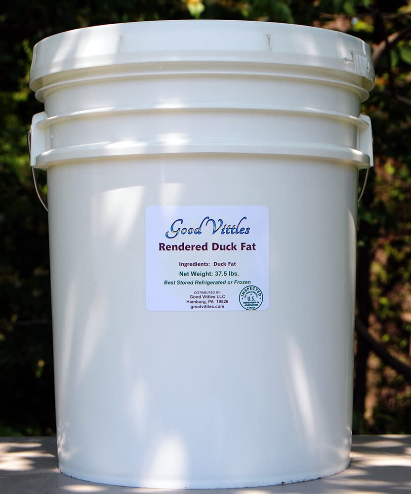 Antibiotic Free Duck Fat - 5 Gallon Bucket - 37.5Lbs.