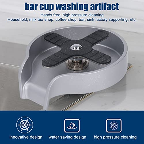 Glass Rinser for Kitchen Sink High Pressure 5 Hole Nozzle Stainless Steel Bottle Washer Cup Rinser Fast Cleaning - Image 4