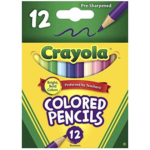 Crayola 12-Pack Short Coloured Pencils Cover